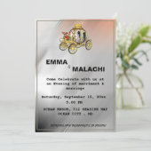 Einladung zur Hochzeit Bridal Auto (Stehend Vorderseite)