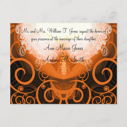 Einladung zur Hochzeit Cala Lily (Vorderseite)