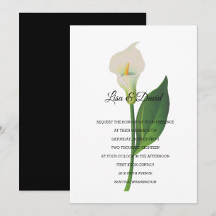Einladung zur Hochzeit-Cala Lily