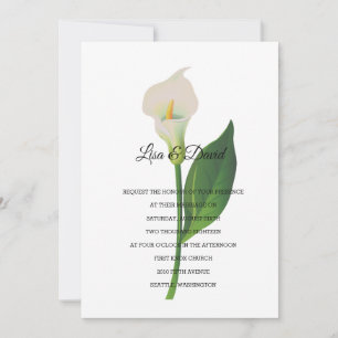 Einladung zur Hochzeit-Cala Lily