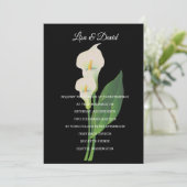 Einladung zur Hochzeit - Cala Lily (Stehend Vorderseite)