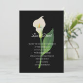 Einladung zur Hochzeit - Cala Lily (Stehend Vorderseite)