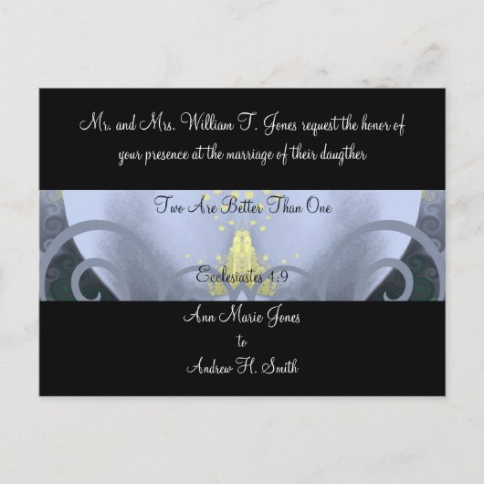 Einladung zur Hochzeit Calla Lily (Vorderseite)