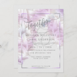 Einladung zur Hochzeit | Chiffon Lilac Ombré Ruffl