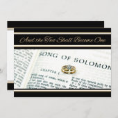 Einladung zur Hochzeit christlicher spiritueller S (Vorne/Hinten)