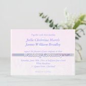 Einladung zur Hochzeit Damasseide (Stehend Vorderseite)