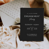 Einladung zur Hochzeit der Black Engagement Party