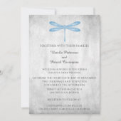 Einladung zur Hochzeit der Blaue Libelle (Vorderseite)