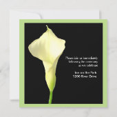 Einladung zur Hochzeit der Calla Lily (Rückseite)