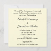 Einladung zur Hochzeit; Der Kuss von Gustav Klimt (Rückseite)