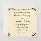 Einladung zur Hochzeit; Der Kuss von Gustav Klimt (Rückseite)