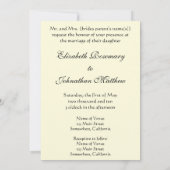 Einladung zur Hochzeit; Der Kuss von Gustav Klimt (Rückseite)