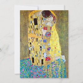 Einladung zur Hochzeit; Der Kuss von Gustav Klimt