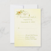 Einladung zur Hochzeit der lässigen Frühlingsflora (Rückseite)