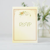 Einladung zur Hochzeit der lässigen Frühlingsflora (Stehend Vorderseite)