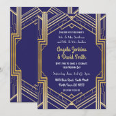 Einladung zur Hochzeit der Marine 1920er Jahre Gol (Vorne/Hinten)