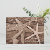 Einladung zur Hochzeit der Muschel (Stehend Vorderseite)