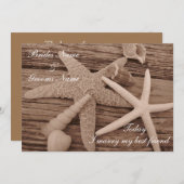 Einladung zur Hochzeit der Muschel (Vorne/Hinten)