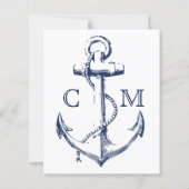 Einladung zur Hochzeit der Nautischen Marine (Rückseite)