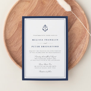Einladung zur Hochzeit der Nautischen Marine Mongr