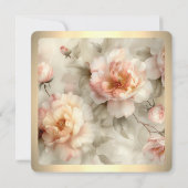 Einladung zur Hochzeit der Rose mit weichgestriche (Rückseite)