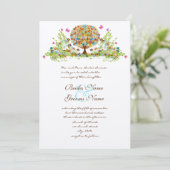 Einladung zur Hochzeit der verzauberten Liebe (Stehend Vorderseite)