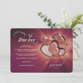 Einladung zur Hochzeit der wahren Liebe (Version 2 (Stehend Vorderseite)