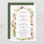 Einladung zur Hochzeit des Botanischen Waldes (Vorne/Hinten)