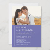 Einladung zur Hochzeit des Fotos mit schick-schick (Vorderseite)