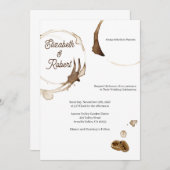 Einladung zur Hochzeit des Kaffees (Vorne/Hinten)