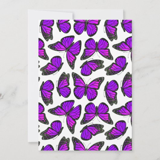 Einladung zur Hochzeit des lila Monarchen (Rückseite)