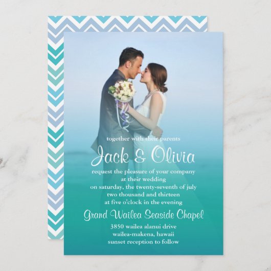 Einladung zur Hochzeit des Ozeans (Vorne/Hinten)