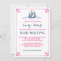 Einladung zur Hochzeit des Vintagen Schiffes in We