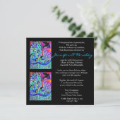 Einladung zur Hochzeit - Dove of Peace Ebony (Plat (Stehend Vorderseite)