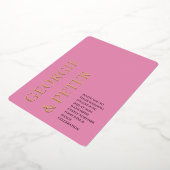 Einladung zur Hochzeit - echter Foil Text Soft Pin (Gedreht)