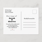 Einladung zur Hochzeit: Eine Blumenmesse (Rückseite)