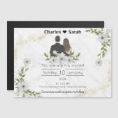 Einladung zur Hochzeit: Eine Blumenmesse (Vorne/Hinten)