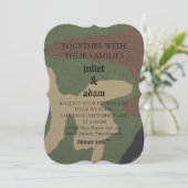 Einladung zur Hochzeit einer Militärarmee (Stehend Vorderseite)