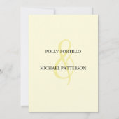 Einladung zur Hochzeit, Einladung zur klassischen  (Rückseite)