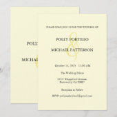 Einladung zur Hochzeit, Einladung zur klassischen  (Vorne/Hinten)