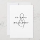 Einladung zur Hochzeit, Einladung zur klassischen (Rückseite)