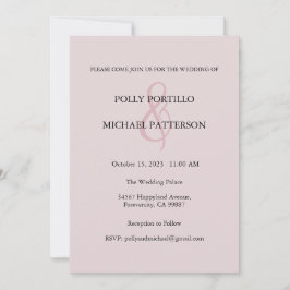 Einladung zur Hochzeit, Einladung zur klassischen 