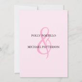 Einladung zur Hochzeit, Einladung zur klassischen (Rückseite)