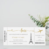 Einladung zur Hochzeit, Einladung zur Pariser Hoch (Stehend Vorderseite)