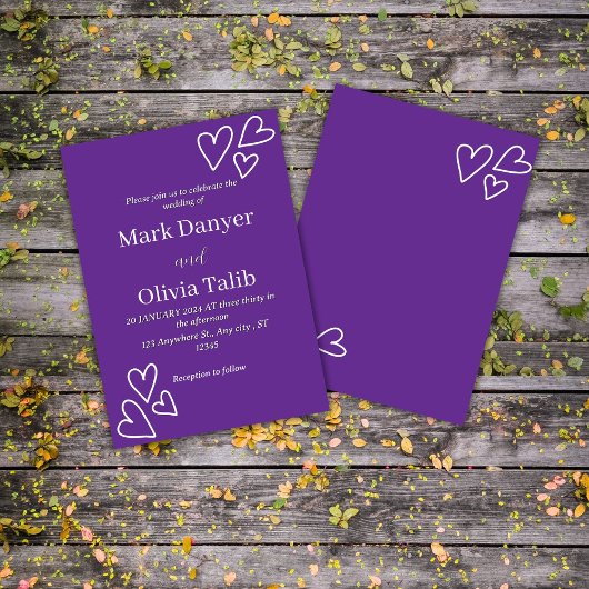 Einladung zur Hochzeit - elegant und individuell a