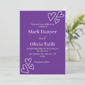 Einladung zur Hochzeit - elegant und individuell a (Stehend Vorderseite)