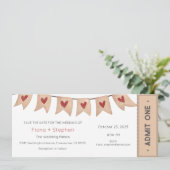 Einladung zur Hochzeit, Empfang zur Hochzeitsfeier (Stehend Vorderseite)