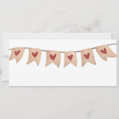 Einladung zur Hochzeit, Empfang zur Hochzeitsfeier (Rückseite)