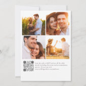 Einladung zur Hochzeit | Eucalyptus QR Code Foto (Rückseite)