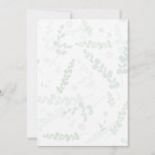 Einladung zur Hochzeit Eukalyptus Floral mit UAWG (Rückseite)